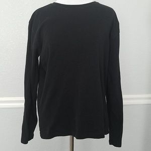 Nordstrom basic black comfy tee 100% cotton